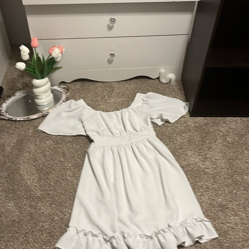 white dress